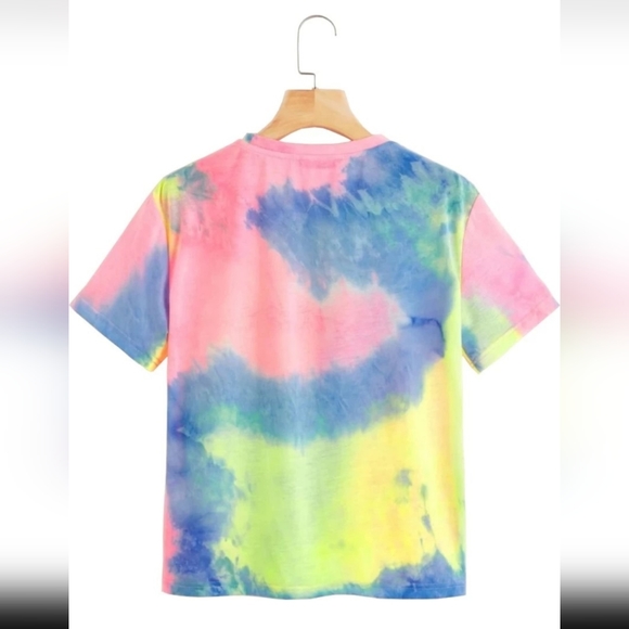 Casual Regular Sleeves Tie & Dye Women Multicolor Top - Picture 2 of 6